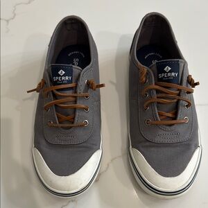 Sperry Gray and Brown Boat Shoes with Timeless Appeal